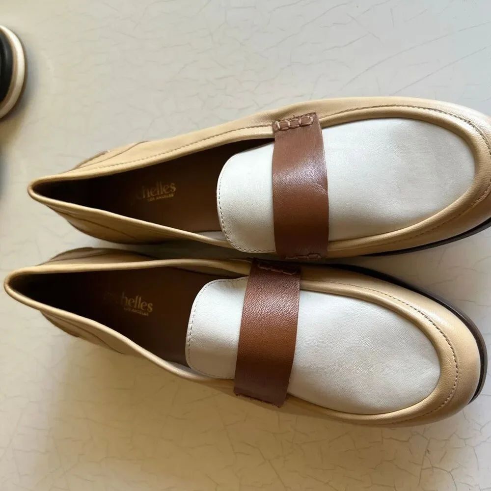 Seychelle Women's Leather Loafer- Sooner or Later Tan/Brown/Ivory